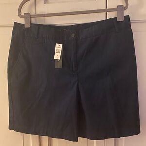 Talbots Navy Blue cotton shorts. NWT